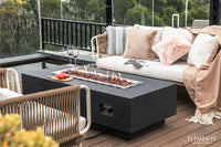 Thumbnail for Elementi - Granville Rectangular Concrete Fire Pit Table OFG121 - Fire Pit Stock