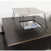 Thumbnail for AZ Patio Heaters Fire Pit Heat Deflector in Stainless Steel - Fire Pit Stock