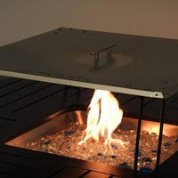 Thumbnail for AZ Patio Heaters Fire Pit Heat Deflector in Stainless Steel - Fire Pit Stock