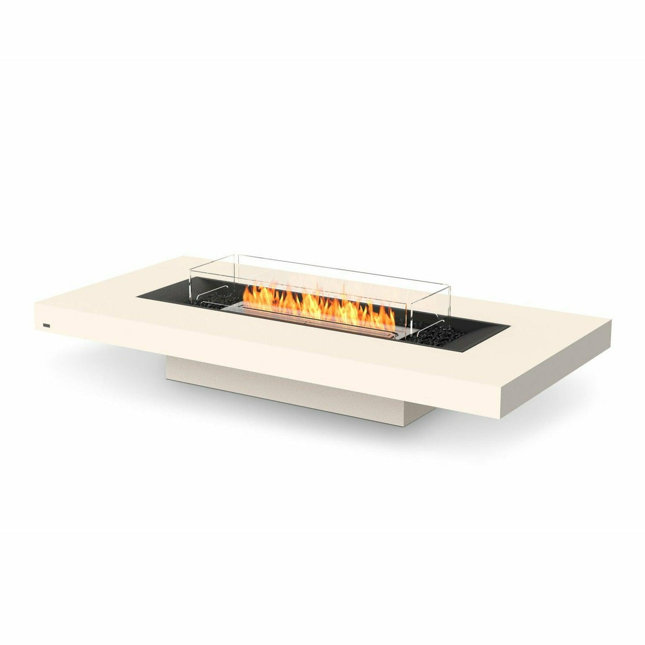 EcoSmart Fire - Gin 90"(Low) Rectangular Concrete Fire Pit Table - Fire Pit Stock