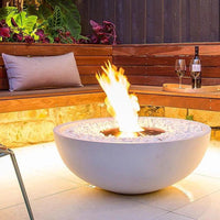 Thumbnail for EcoSmart Fire - Mix 850 Bioethanol Freestanding Round Concrete Fire Pit Bowl - Fire Pit Stock
