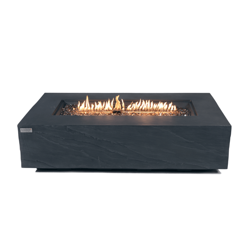 Elementi Plus - Cape Town Rectangular Concrete Fire Pit Table - OFG410SL - Fire Pit Stock