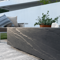 Thumbnail for Elementi Plus - Cape Town Rectangular Concrete Fire Pit Table - OFG410SL - Fire Pit Stock