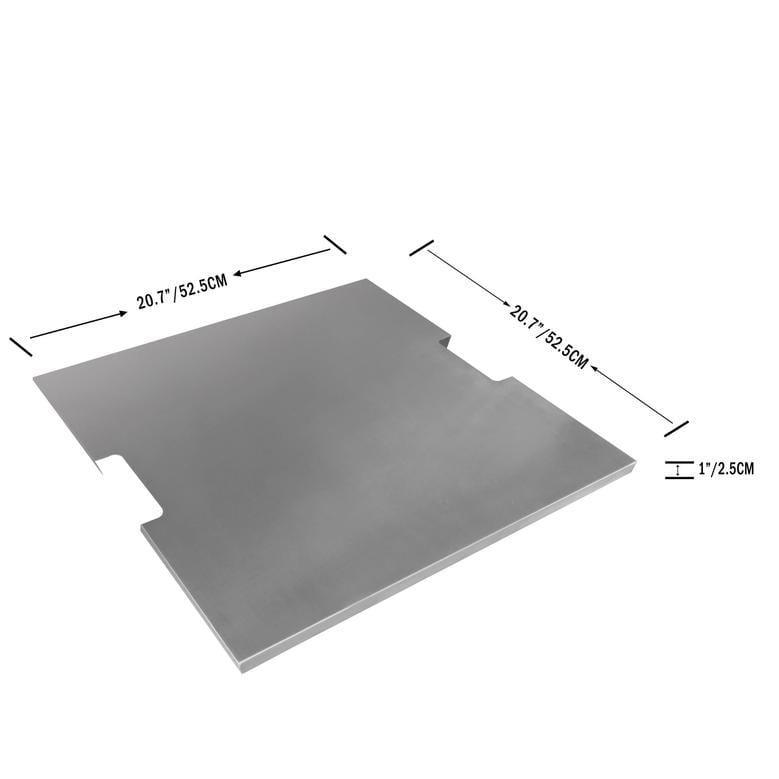 Elementi - Stainless Steel Lid Accessory for Manhattan, Birmingham, Warren, and Naples Fire Tables OFG103-SS - Fire Pit Stock
