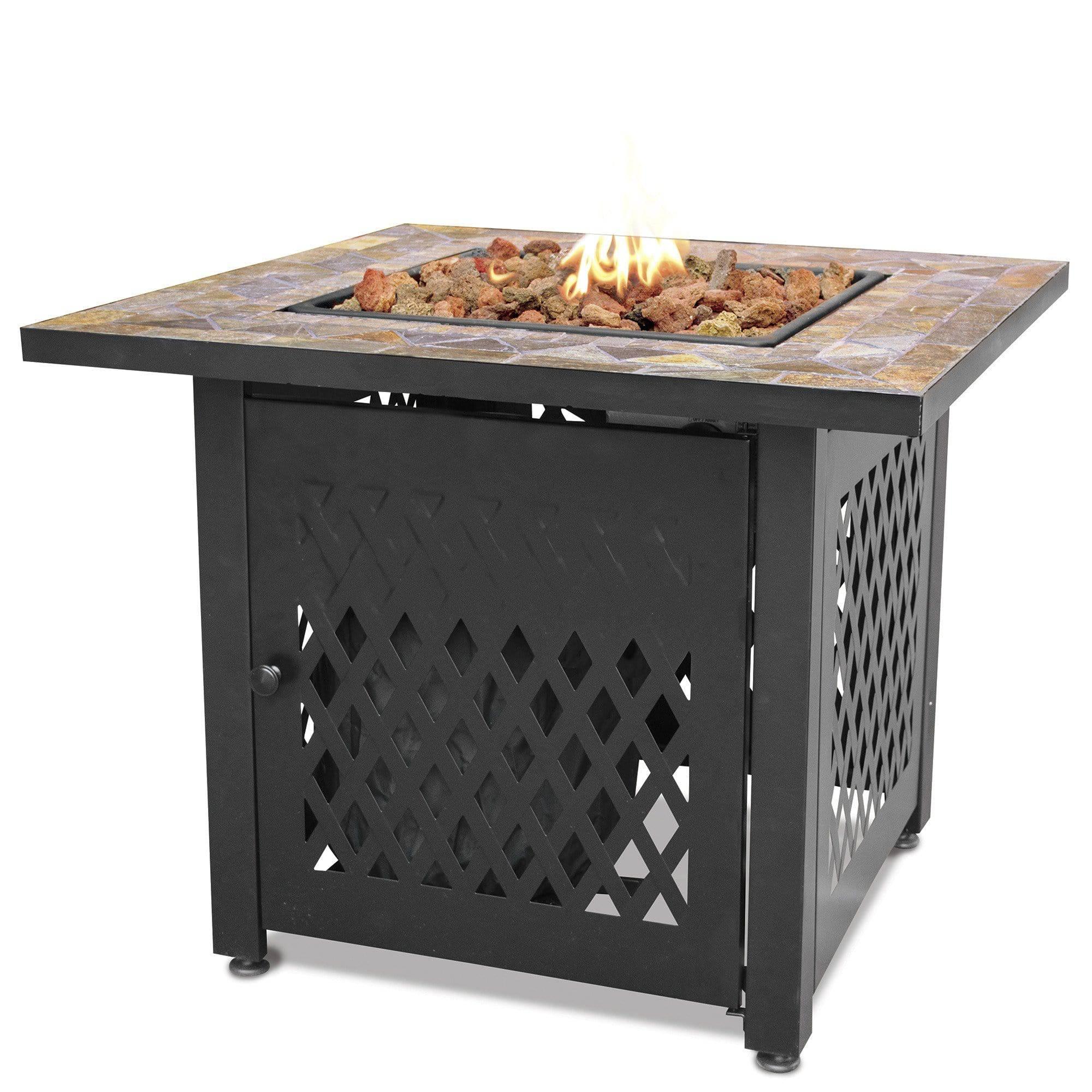 Endless Summer Decorative Slate Tile Mantel LP Gas Outdoor Fire Pit | GAD1429SP Endless Summer Decorative Slate Tile Mantel LP Gas Outdoor Fire Pit | GAD1429SP