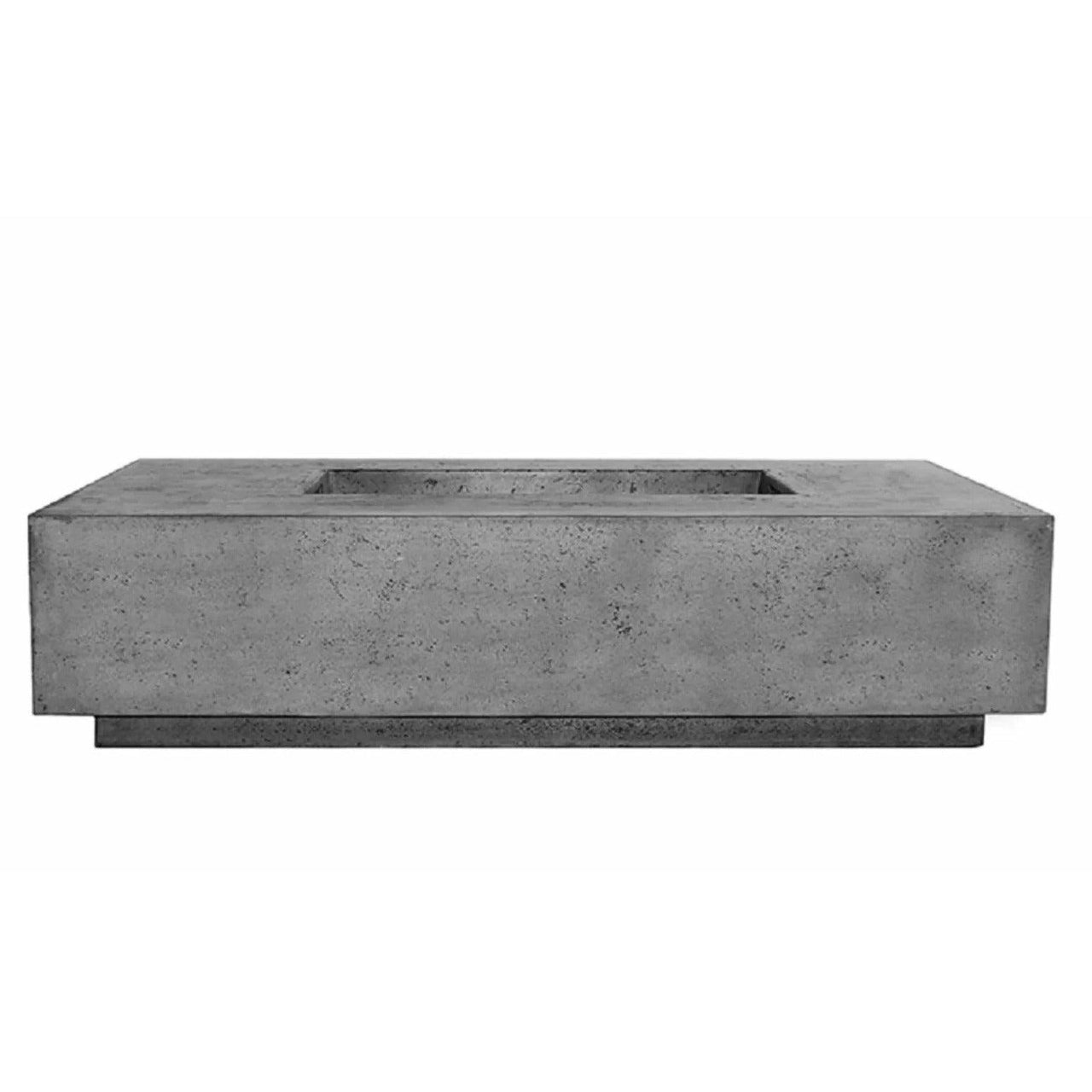 Prism Hardscapes - Tavola Series 8 Rectangular Concrete Fire Pit Table - Fire Pit Stock