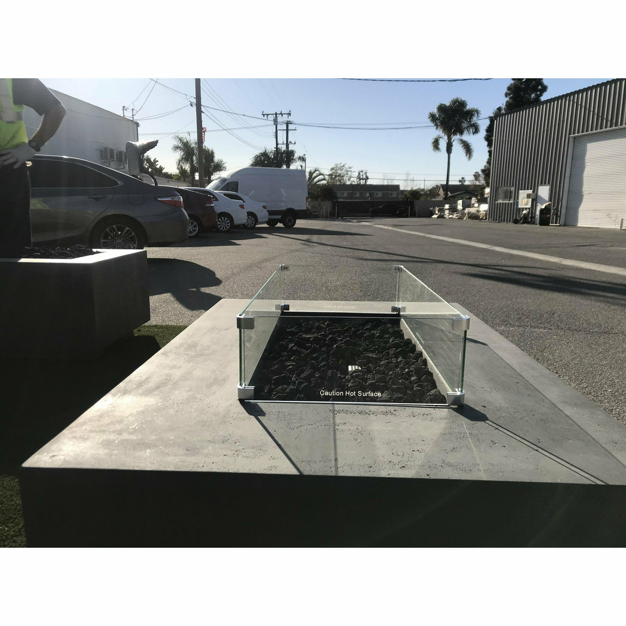 Prism Hardscapes Wind Guard Accessories for Tavola and Porto Series - Fire Pit Stock