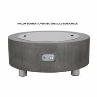 Thumbnail for PyroMania Fire - Avalon Round Concrete Fire Pit Table - Fire Pit Stock