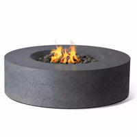 Thumbnail for PyroMania Fire - Genesis Round Concrete Fire Pit Table - Fire Pit Stock