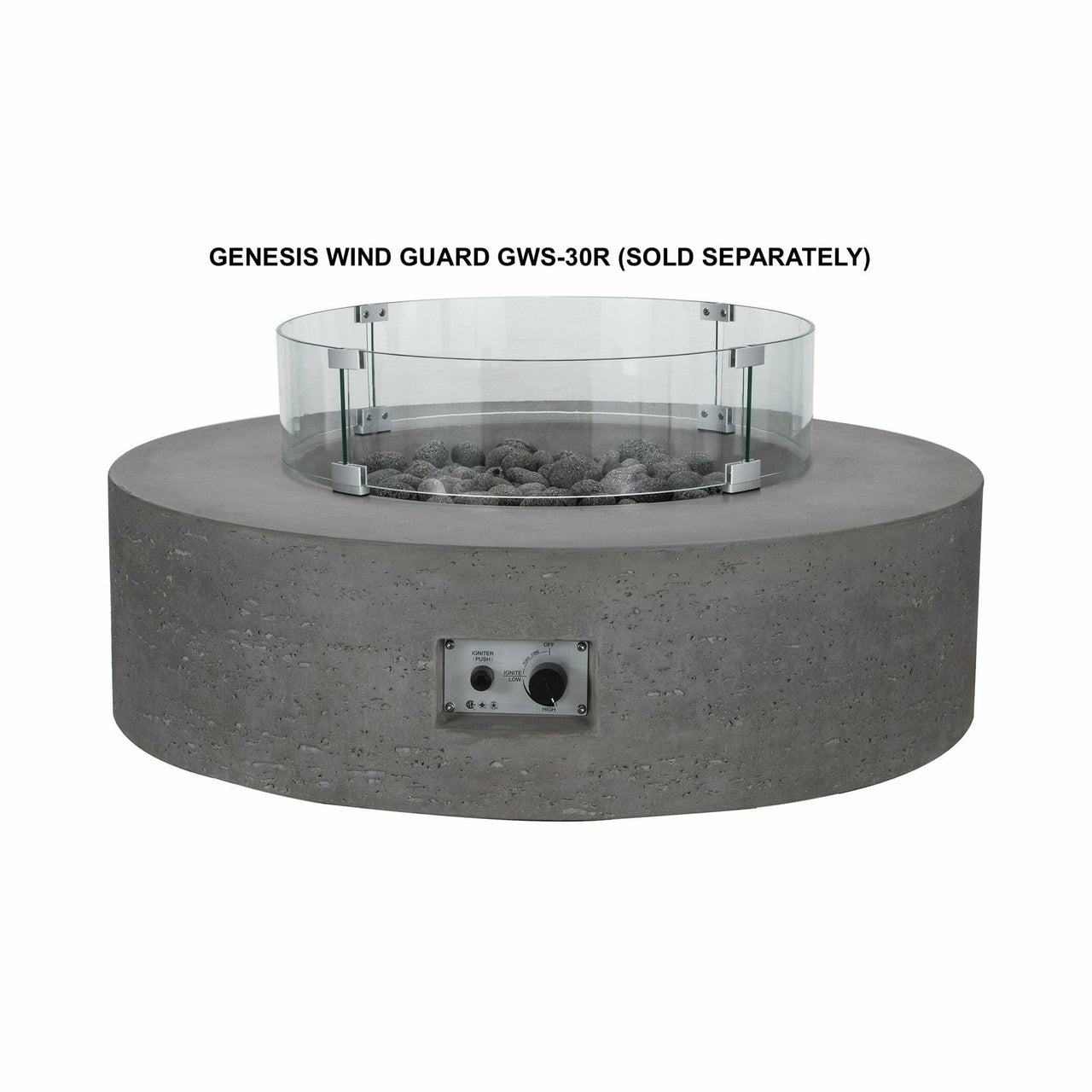 PyroMania Fire - Wind Guard for Shangri-La and Genesis Fire Tables - Fire Pit Stock