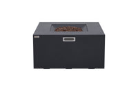 Thumbnail for Elementi - Rocky Square Concrete Fire Pit Table, Hidden Propane Storage OFG310