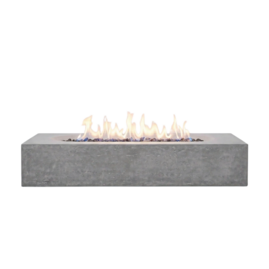 PyroMania Fire - Alchemy Rectangle Concrete Fire Pit Table