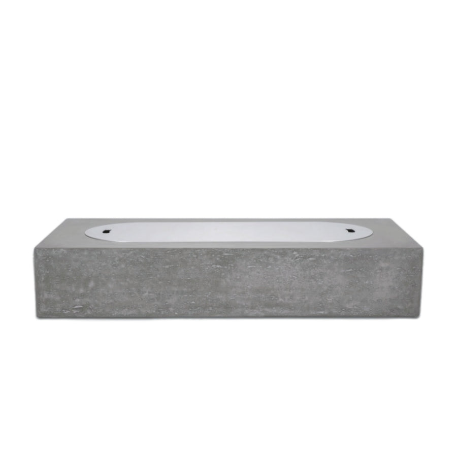PyroMania Fire - Alchemy Rectangle Concrete Fire Pit Table