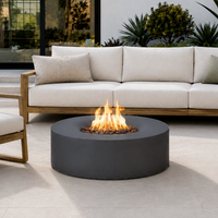 Thumbnail for PyroMania Fire - Avalon Round Concrete Fire Pit Table