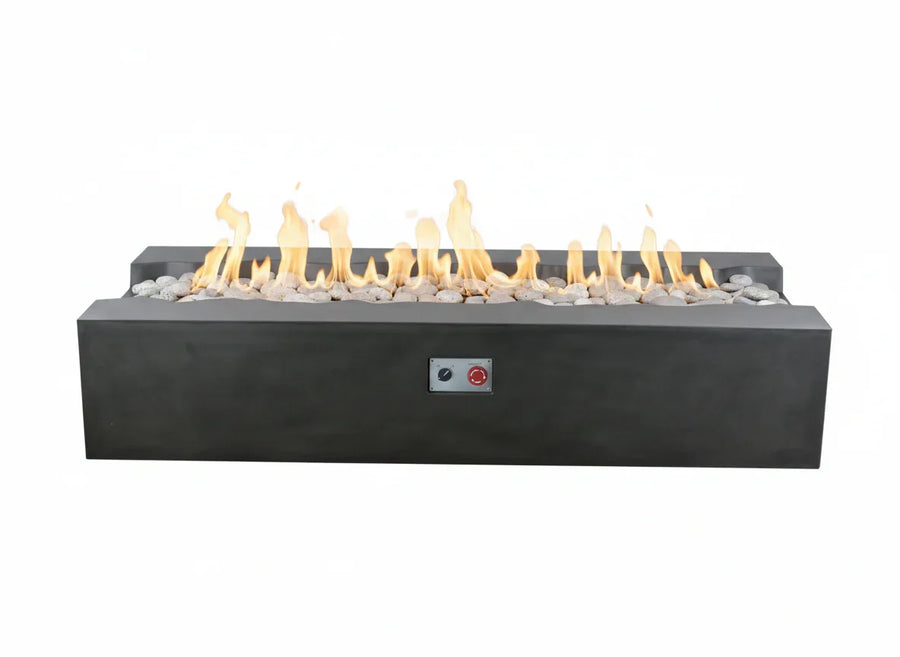 PyroMania Fire - Arroyo Rectangle Concrete Fire Pit Table