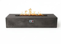 Thumbnail for PyroMania Fire - Brut 72 Rectangle Concrete Fire Pit Table