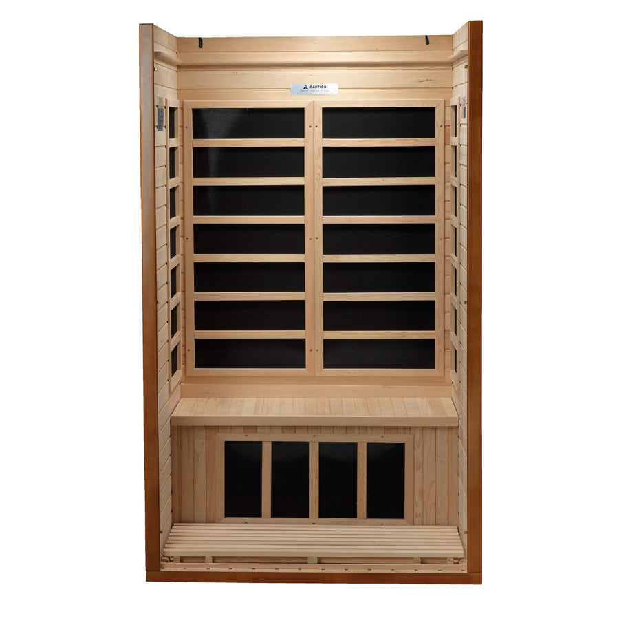 Golden Designs Sauna: "Barcelona" 1-2 Person Low EMF Far Infrared Sauna - DYN-6106-01