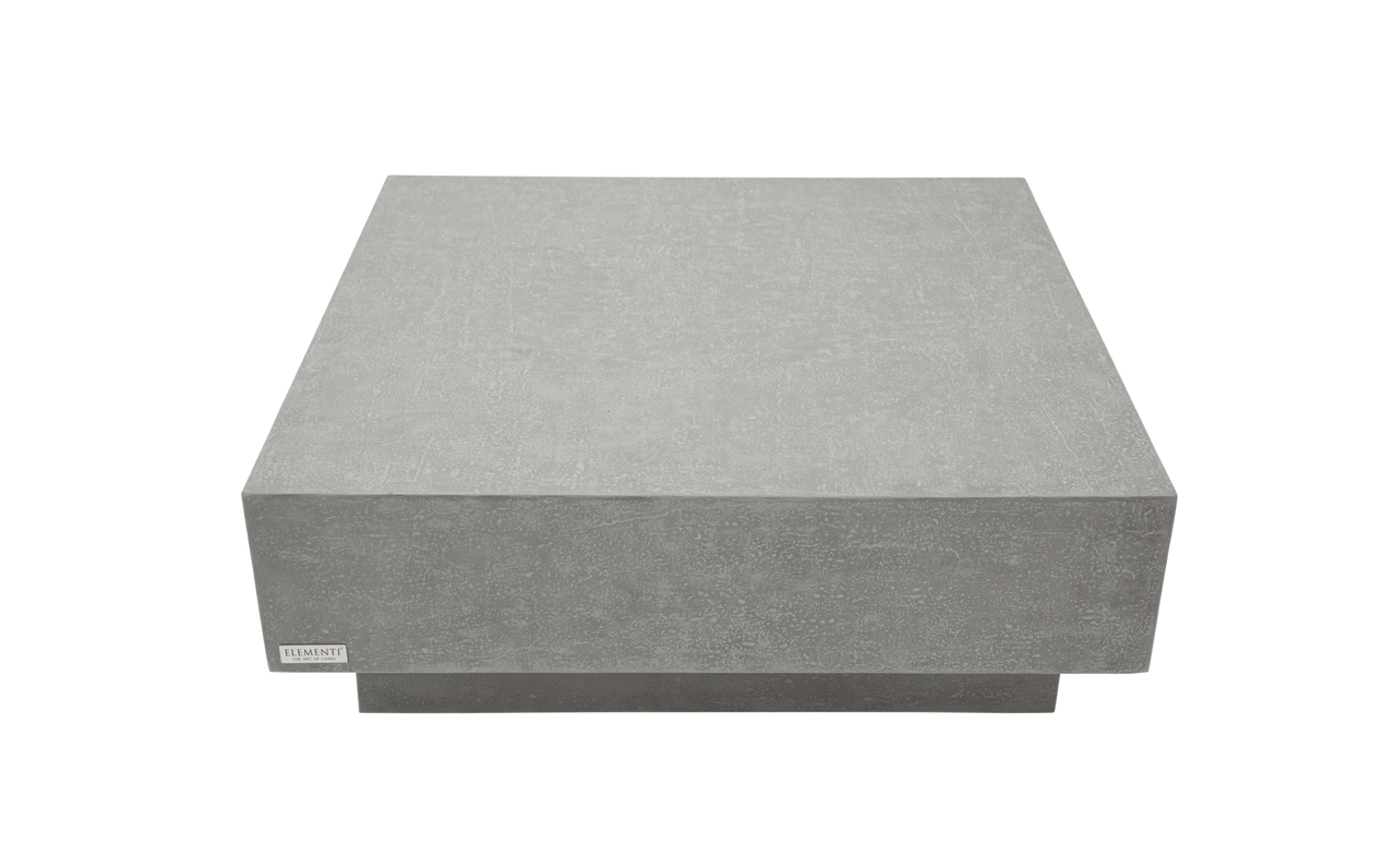 Elementi Home - Tevere 40" Square Concrete Coffee Table FCG01