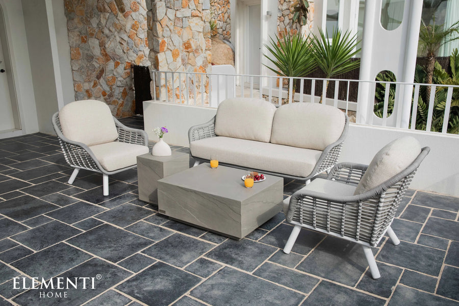 Elementi Home - Colorado 40" Square Concrete Coffee Table FCG04
