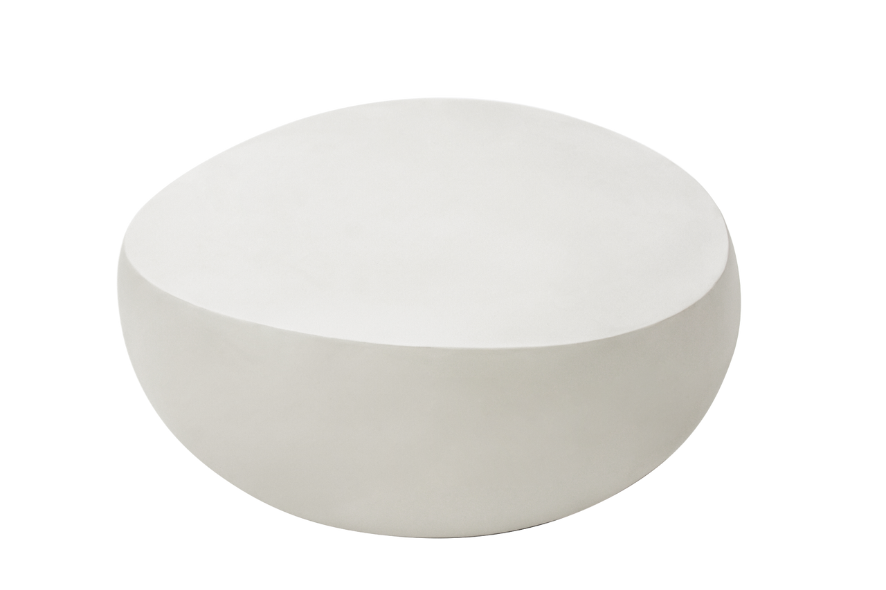 Elementi Home - Ikaria 42" Egg Shape Concrete Coffee Table FCG09