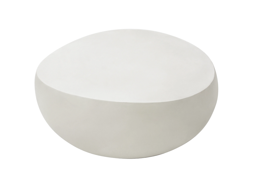 Elementi Home - Ikaria 42" Egg Shape Concrete Coffee Table FCG09