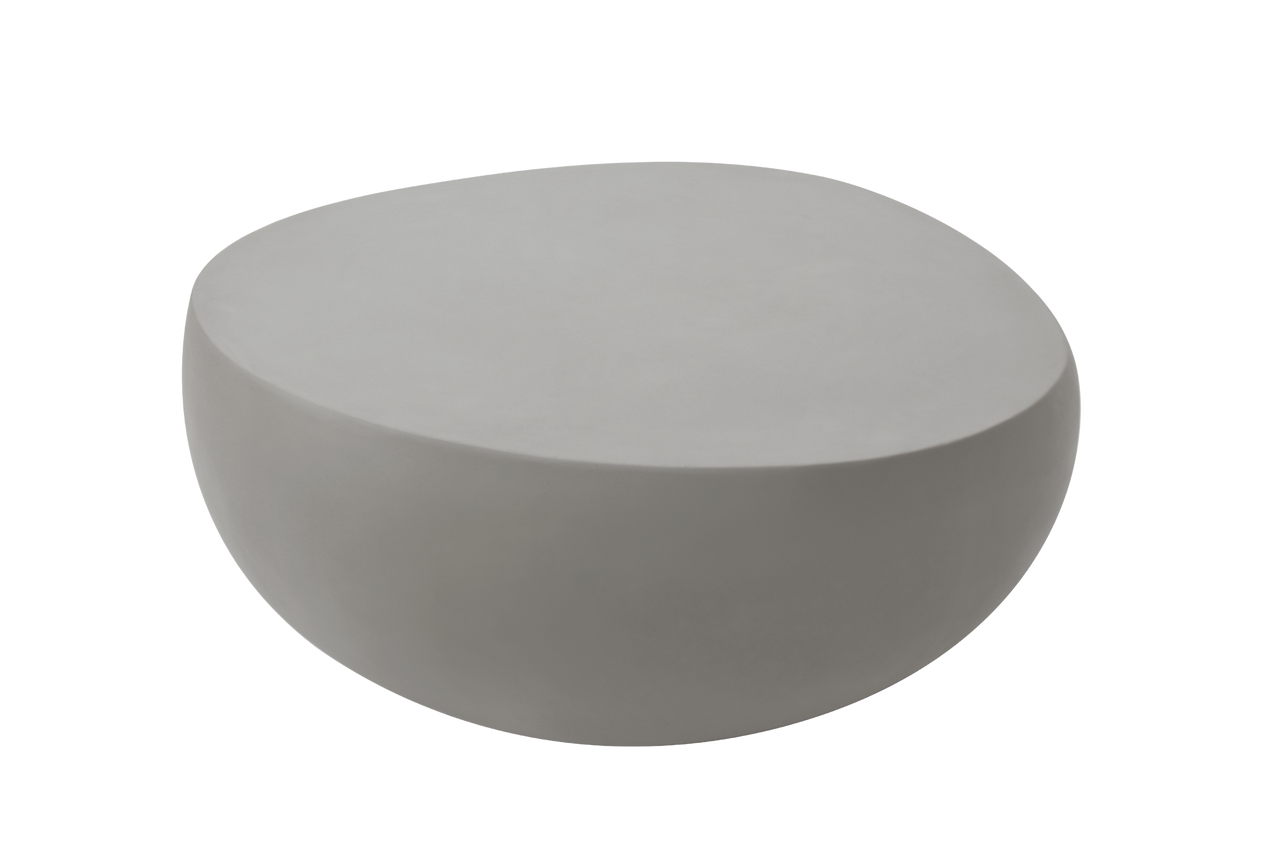 Elementi Home - Ikaria 42" Egg Shape Concrete Coffee Table FCG09