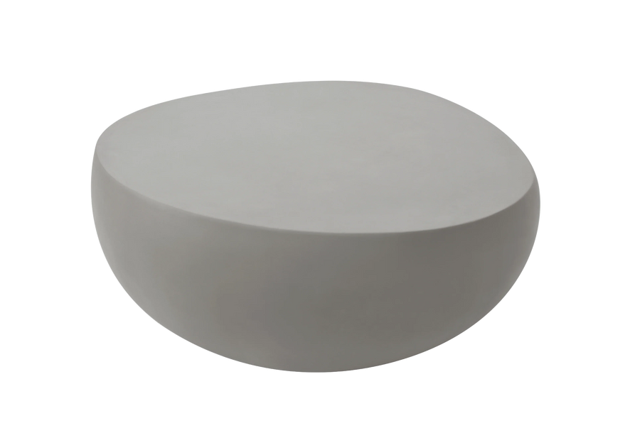 Elementi Home - Ikaria 42" Egg Shape Concrete Coffee Table FCG09