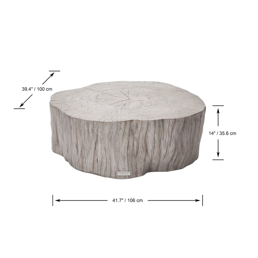 Elementi Home - Daintree 42" Stump Concrete Coffee Table FCG11