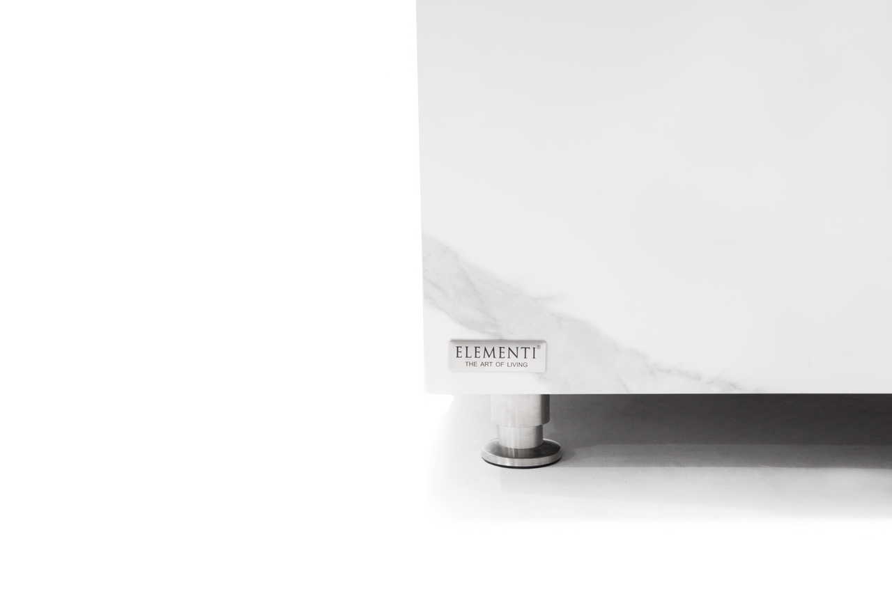 Elementi Home - Bianco 40" Square Porcelain Coffee Table FCP01-BW