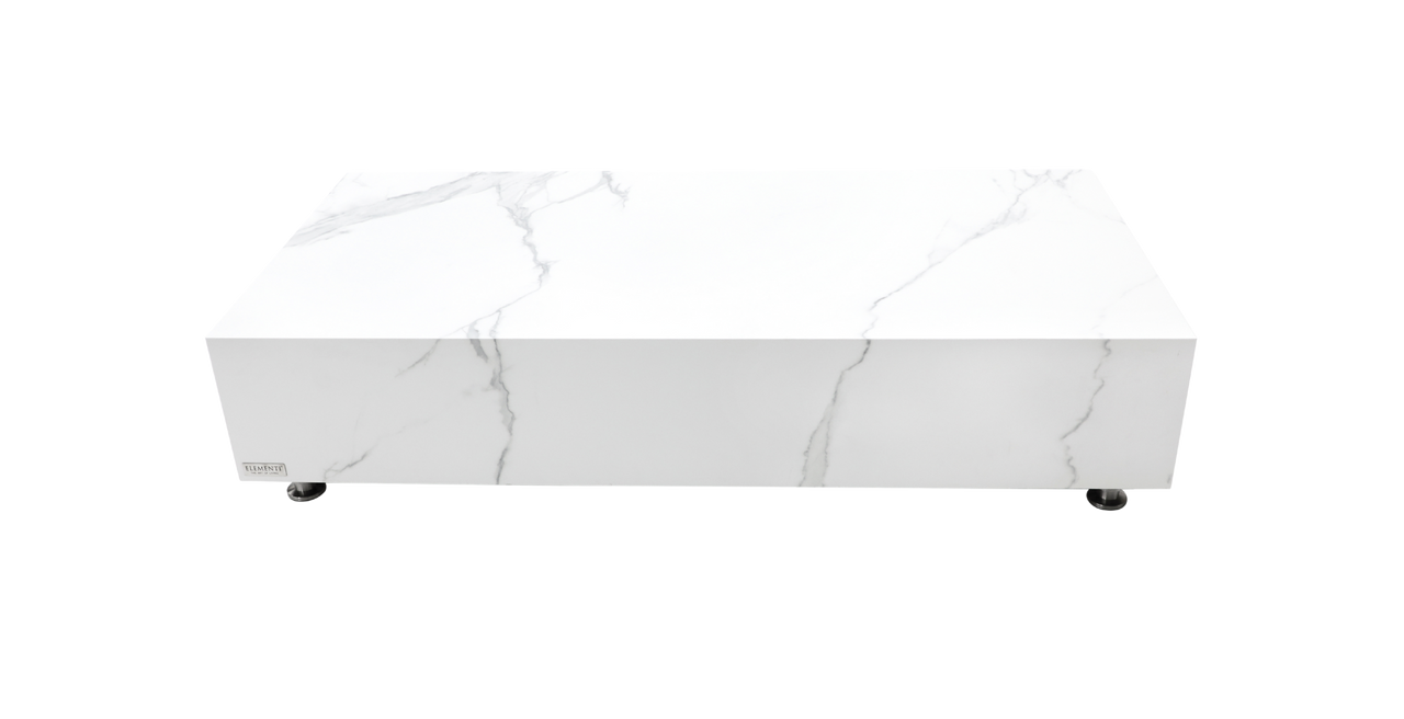 Elementi Home - Bianco 62" Rectangular Porcelain Coffee Table FCP02-BW