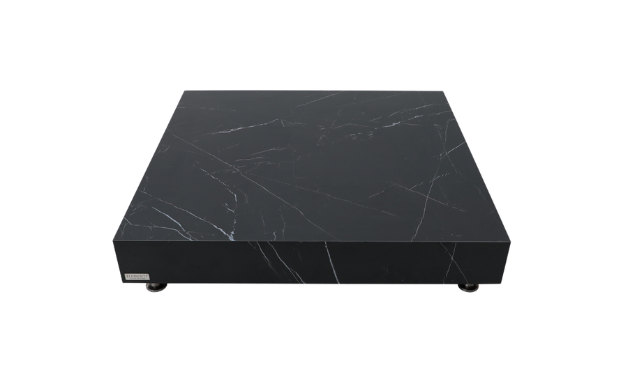 Elementi Home - Sofia 46" Square Porcelain Coffee Table FCP03-BB