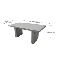 Thumbnail for Elementi Home - Santiago Rectangular Dining Table FDG01-SG