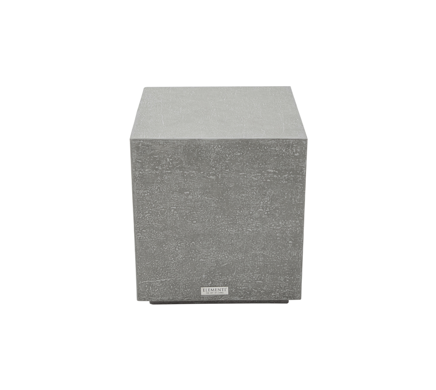 Elementi Home - Tevere 18" Square Concrete Side Table FEG01