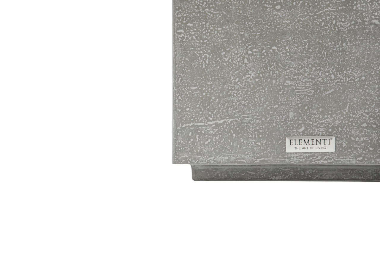 Elementi Home - Tevere 18" Square Concrete Side Table FEG01