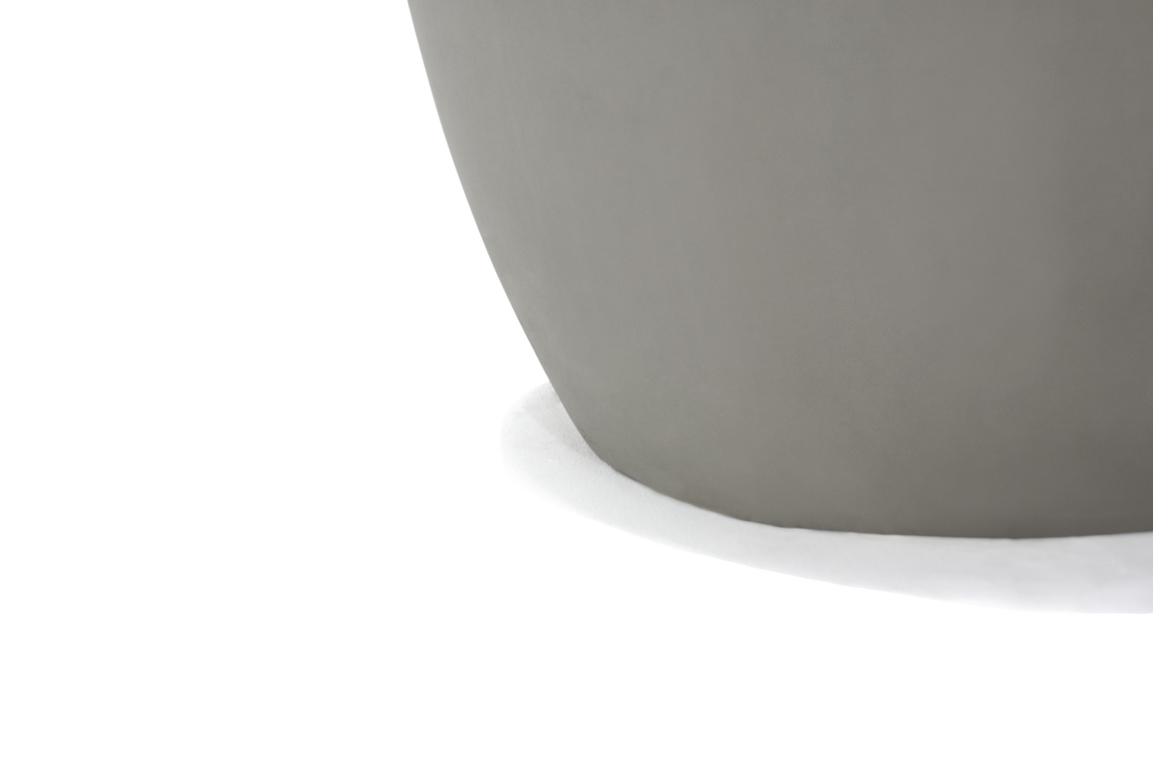 Elementi Home - Ikaria 19" Egg Shape Concrete Side Table FEG04