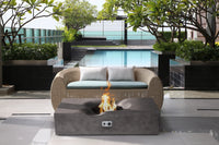 Thumbnail for PyroMania Fire - Venice Rectangle Concrete Fire Pit Table