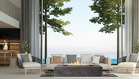 Thumbnail for PyroMania Fire - Brut 72 Rectangle Concrete Fire Pit Table