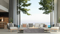 Thumbnail for PyroMania Fire - Brut 72 Rectangle Concrete Fire Pit Table