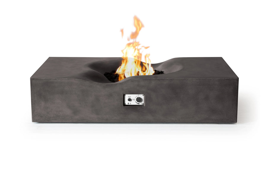 PyroMania Fire - Venice Rectangle Concrete Fire Pit Table