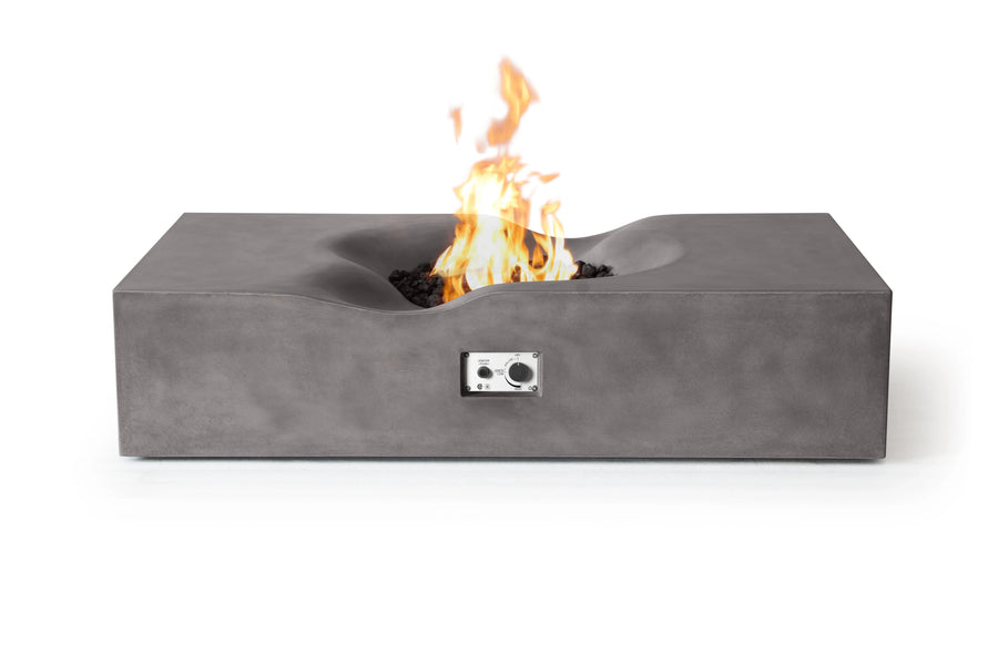PyroMania Fire - Venice Rectangle Concrete Fire Pit Table