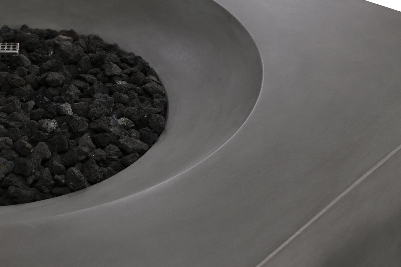 PyroMania Fire - Tao Square Concrete Fire Pit Table