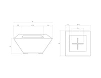 Thumbnail for Prism Hardscapes - Lombard Square Concrete Fire Table PH-445-FBT