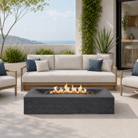Thumbnail for PyroMania Fire - Millenia Rectangle Concrete Fire Pit Table
