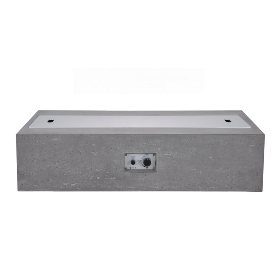 PyroMania Fire - Millenia Rectangle Concrete Fire Pit Table