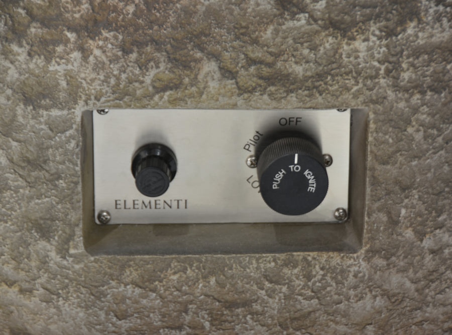 Elementi - Boulder Round Concrete Fire Pit Table OFG110