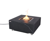 Thumbnail for Elementi Plus - Sofia Marble Porcelain Square Fire Pit Table - OFP103BB