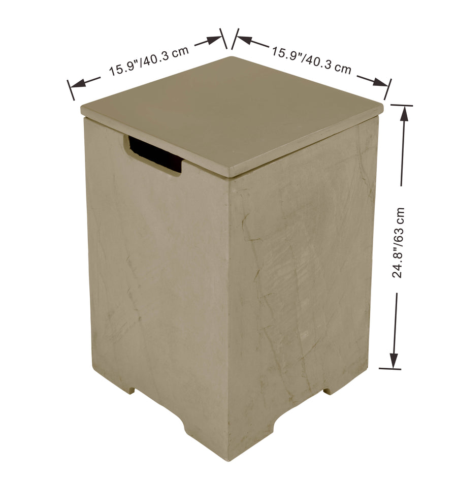 Elementi Plus - Square Concrete Propane Tank Cover ONB404