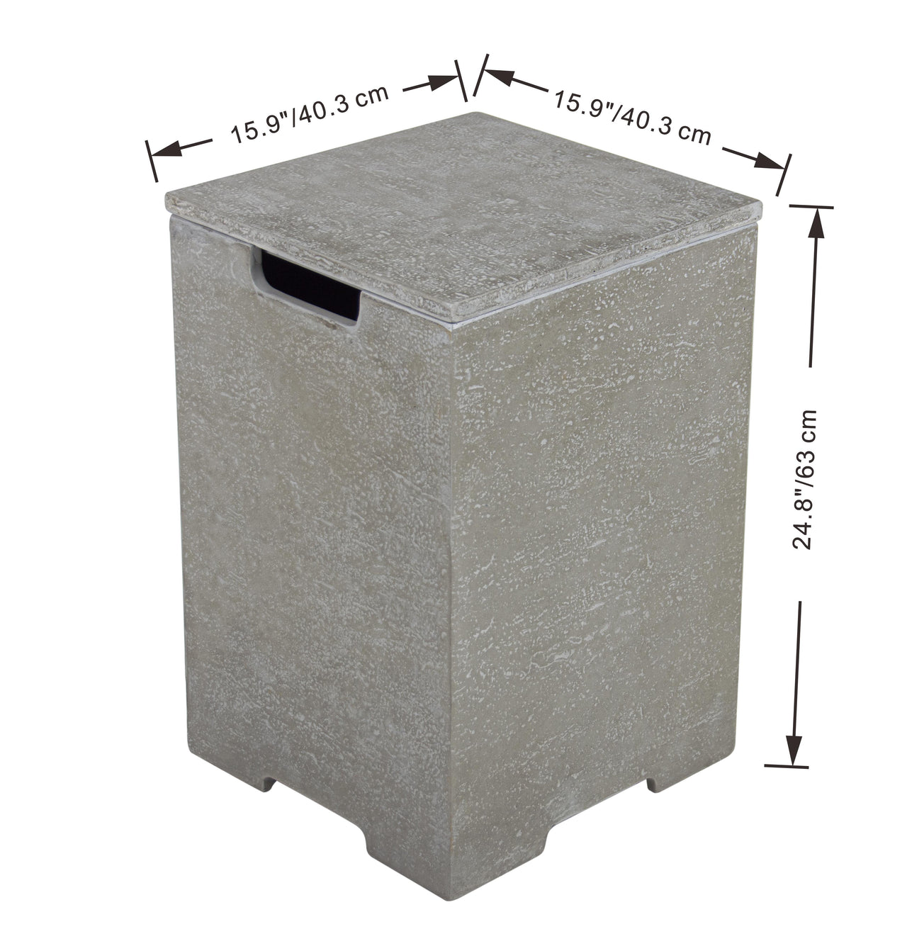 Elementi Plus - Square Concrete Propane Tank Cover ONB406
