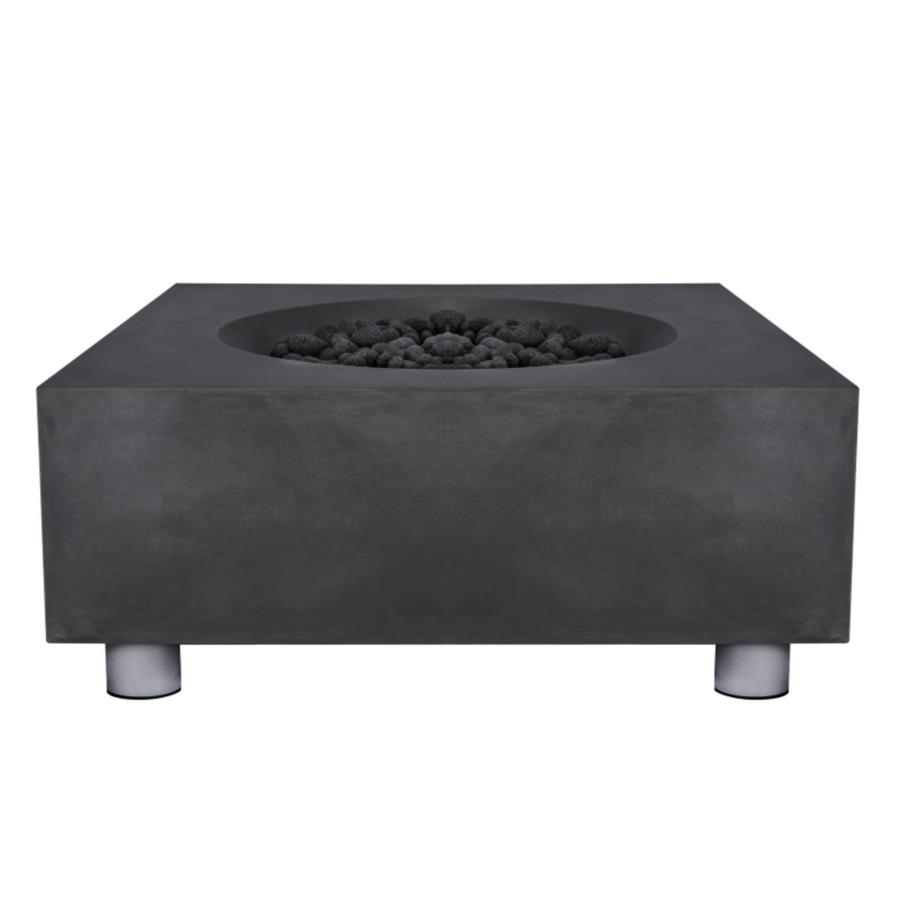 PyroMania Fire - Tao Square Concrete Fire Pit Table