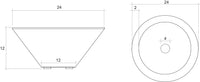 Thumbnail for Prism Hardscapes - Verona Round Concrete Fire and Water Bowl w/ Electronic Ignition - Fire Pit Stock